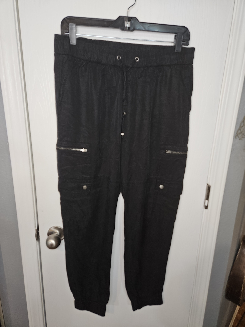 Banana Republic Black Women's Cargo Jogger Pants - Picture 2 of 9